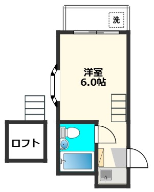 市川市湊新田のアパートの間取り