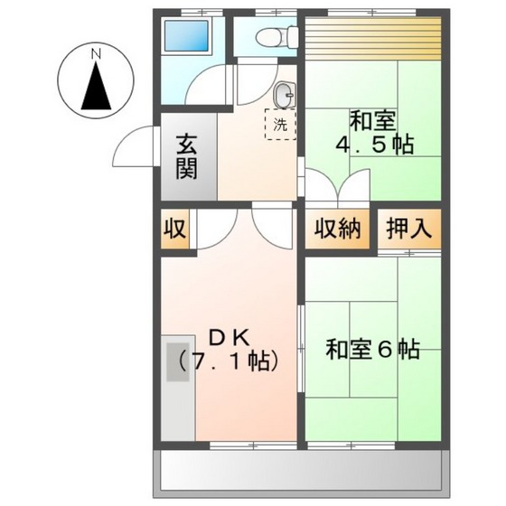 当新田マンションの間取り