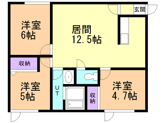 コーポＳＡＣＨＩの間取り