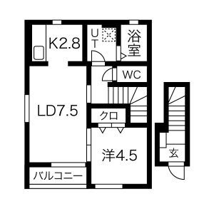 ポールスター A棟の間取り