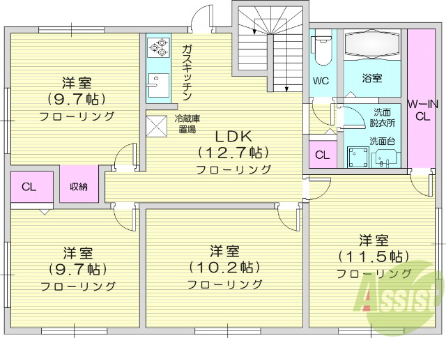 ストローク桂の間取り