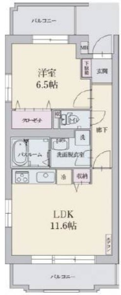 【グリーンヴィラの間取り】