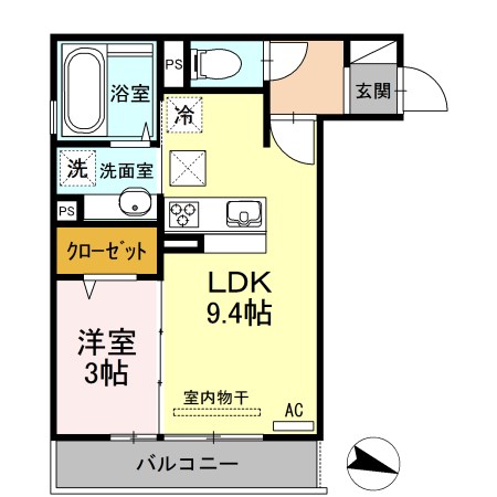 アイクレスト下関駅の間取り