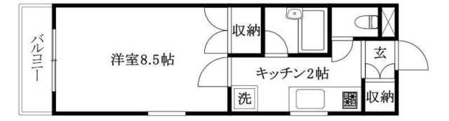 伊予郡砥部町高尾田のマンションの間取り