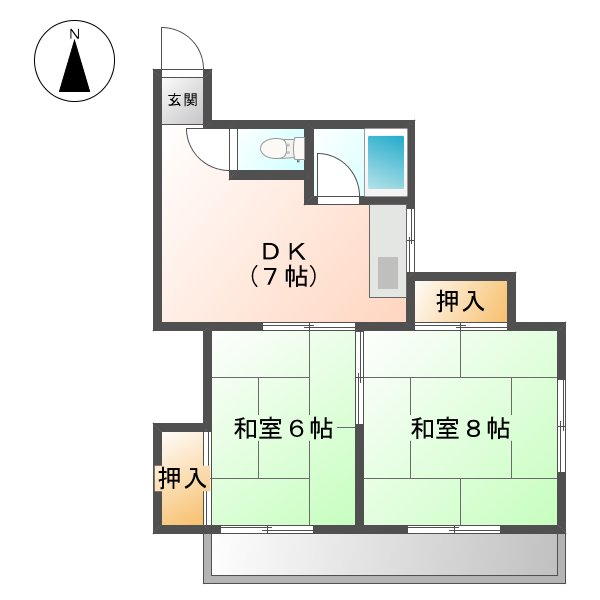 第一幸元ハイツの間取り