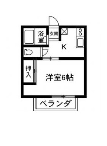 ハイツカトレアE（樋越）の間取り