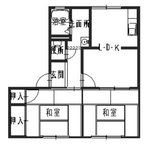 姫路市御立西のアパートの間取り