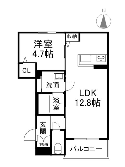 リガールメゾン円町の間取り