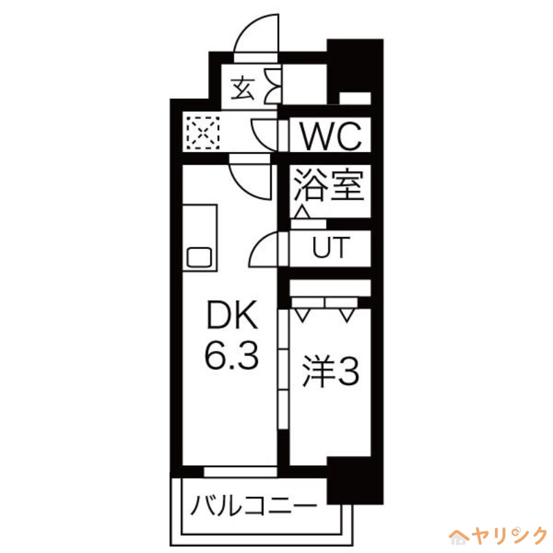 メイクスWアート名駅南IIIの間取り