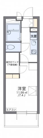 レオパレスサンサン木の実の間取り