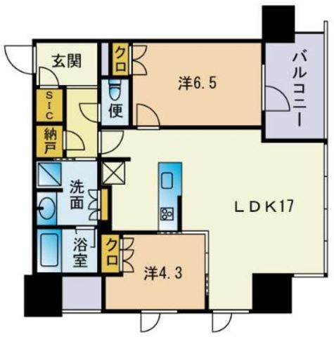 ザ・ライオンズ大濠公園の間取り