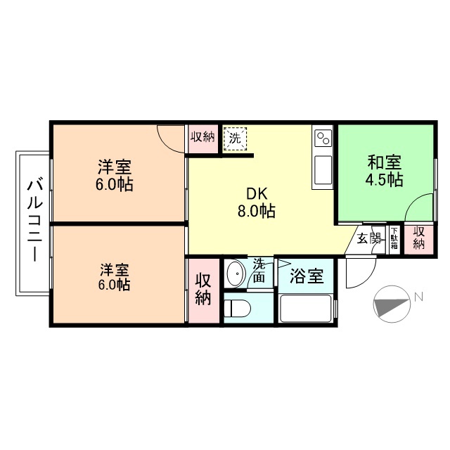 グリーンヒルズの間取り