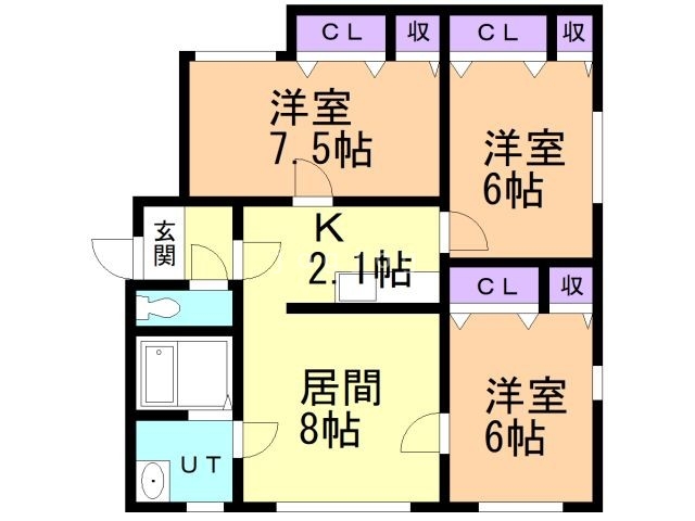 サンライズマンションの間取り