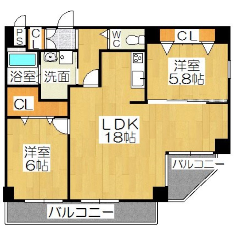 ペコラ広小路の間取り