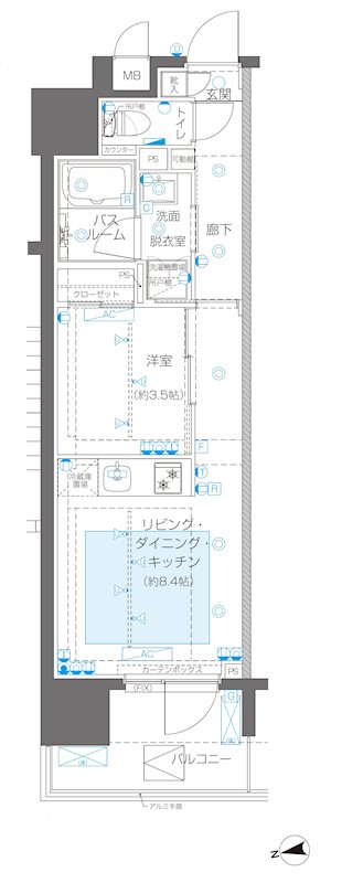 ZOOM新宿御苑前の間取り