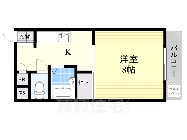 【摂津市千里丘のマンションの間取り】