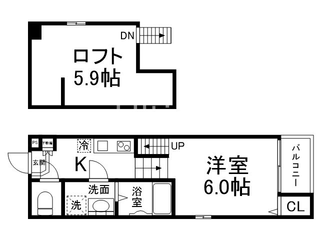 プランドールS花園寺ノ前町の間取り