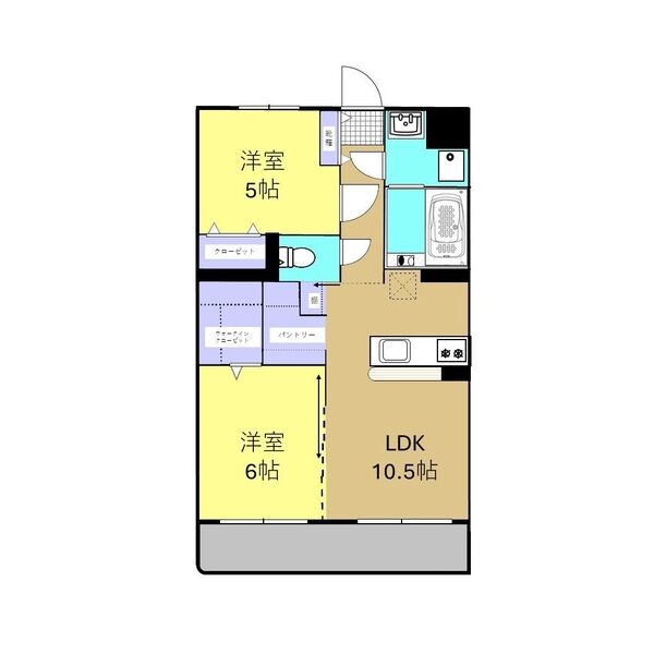 【サンホープ長田の間取り】