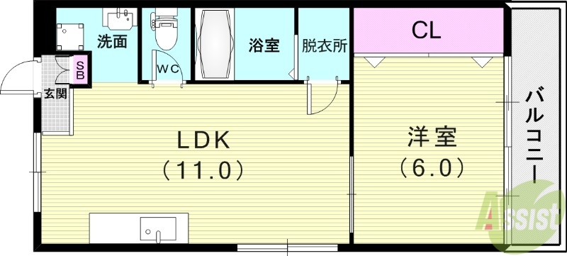 アーバン六甲の間取り