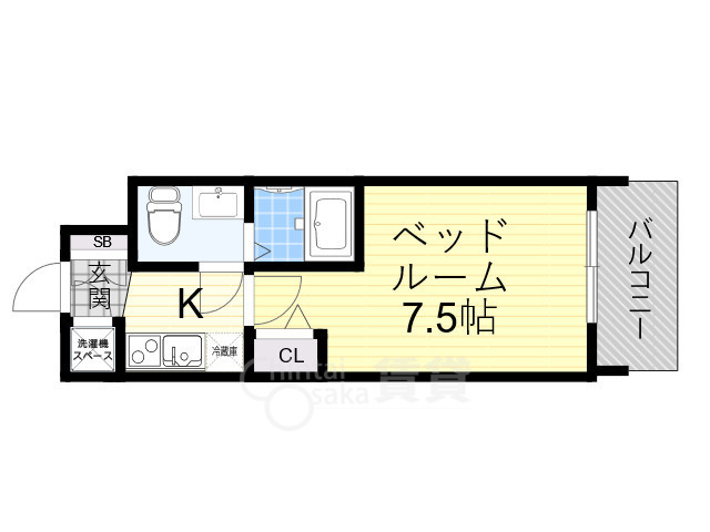 アドバンス江坂東デパールの間取り