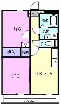 伊賀市上野車坂町のマンションの間取り