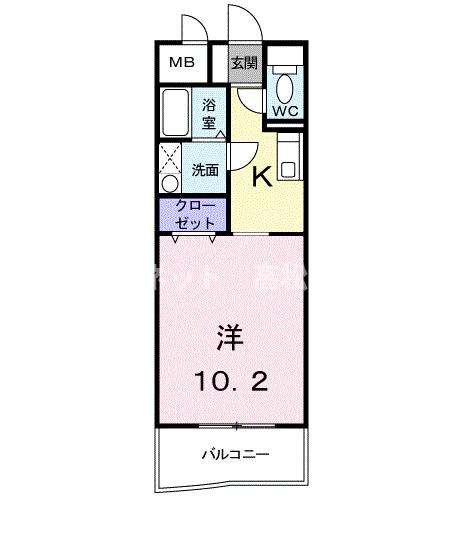 ドエル香西の間取り