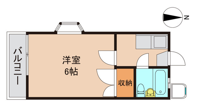 市川市田尻のアパートの間取り