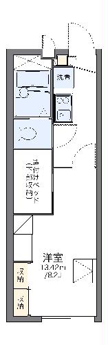 レオパレスシャンドゥフルールの間取り