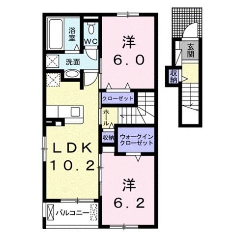 リバーグラスＡの間取り