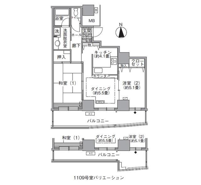 アクティ汐留の間取り