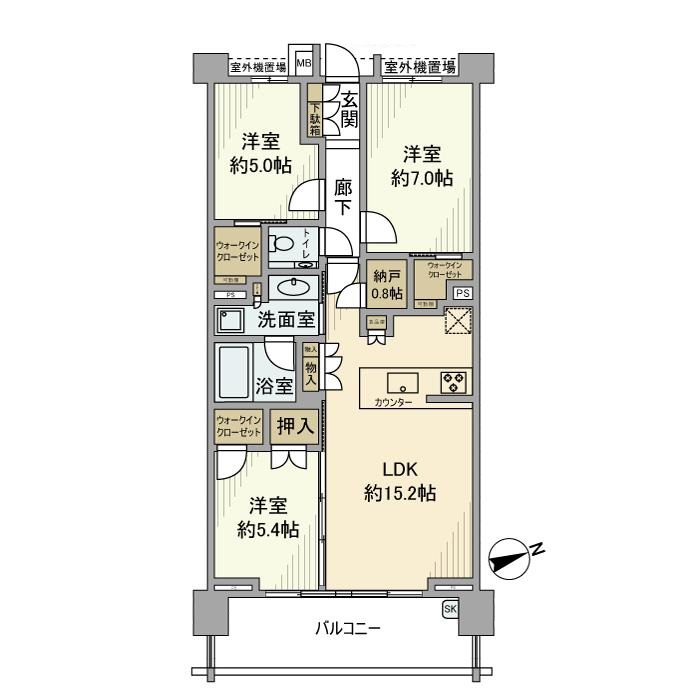 インペリアルガーデンの間取り