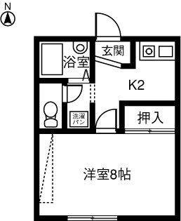 ＥＡＳＴ ＣＯＵＲＴ 両郷Ｂの間取り