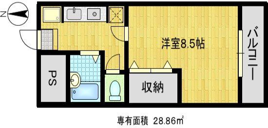 フロイデ内田の間取り