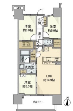 【シティテラス東陽町の間取り】