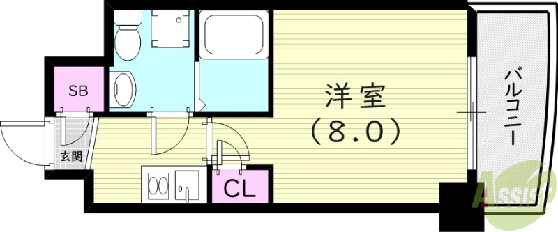 セレニテ甲子園Iの間取り