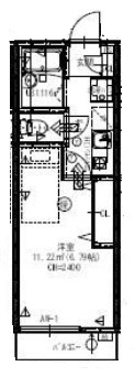 姫路市苫編のアパートの間取り