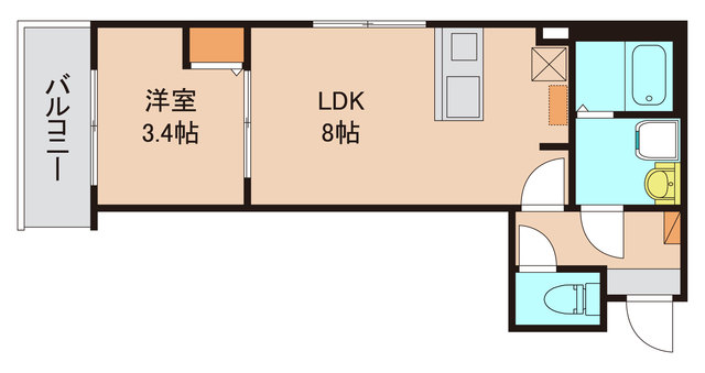 流山市南流山のアパートの間取り