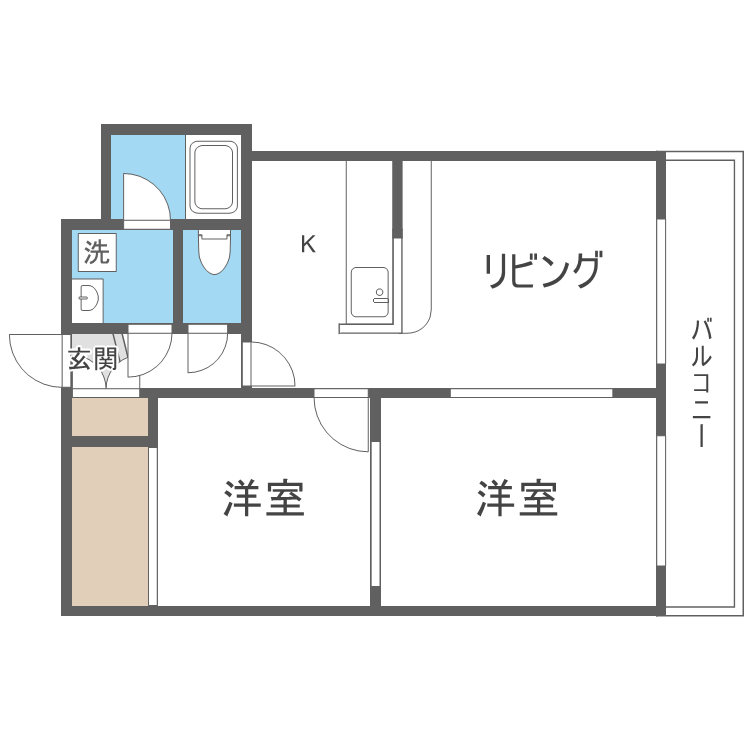 プレシアス八軒駅の間取り