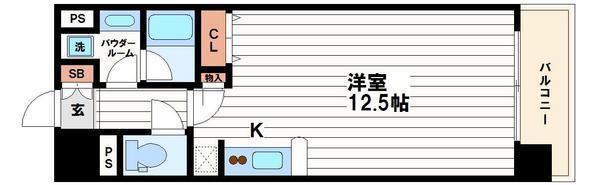 グランマーレ天満橋の間取り