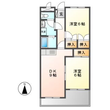 ヴァンヴェール赤坂の間取り