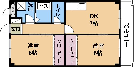 グローリ南草津の間取り