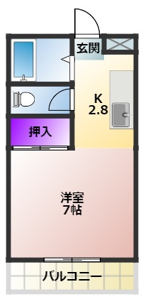 ハイツ林ヶ丘の間取り