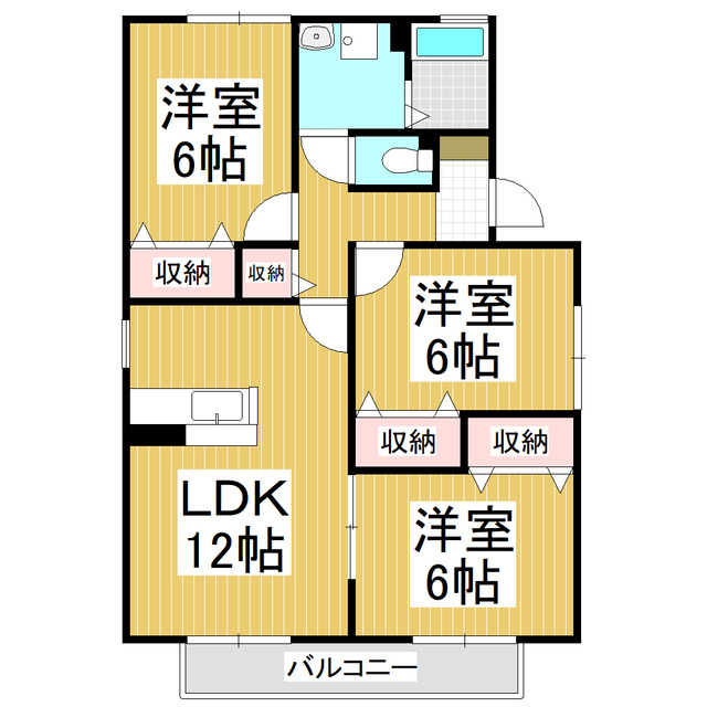 パルス並柳Ａの間取り