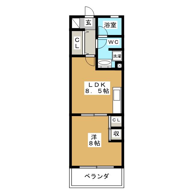 世田谷区瀬田のマンションの間取り