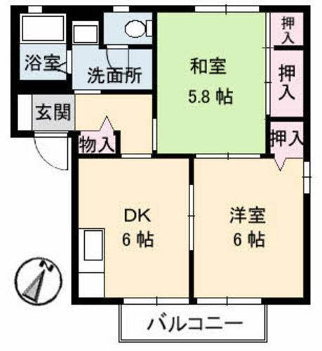 ビレッジ城北　Ｂの間取り