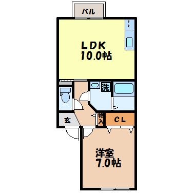 セジュールＹＭ V(金谷町)の間取り