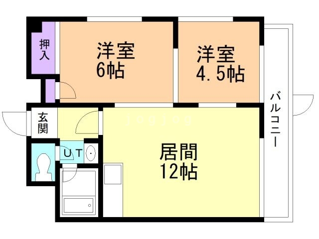 こりんごハイツＣの間取り