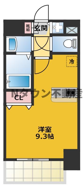プレサンス名古屋駅前グランヴィルの間取り