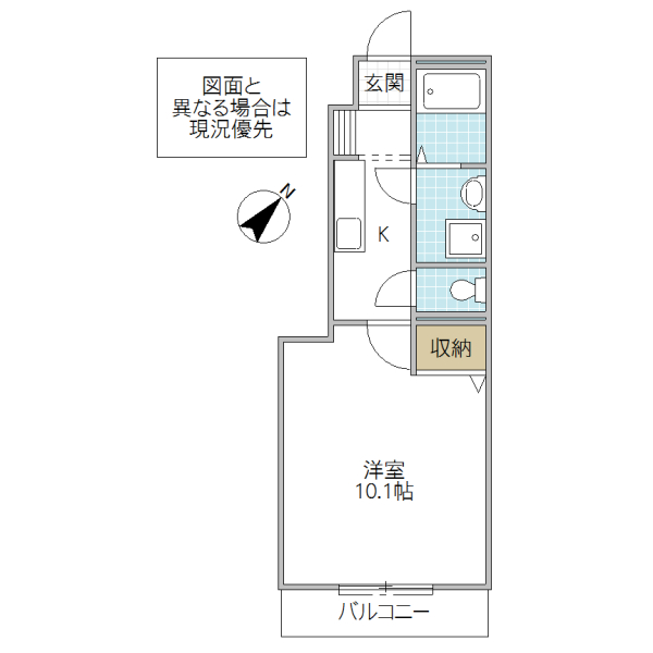 メープルタウン　A棟の間取り