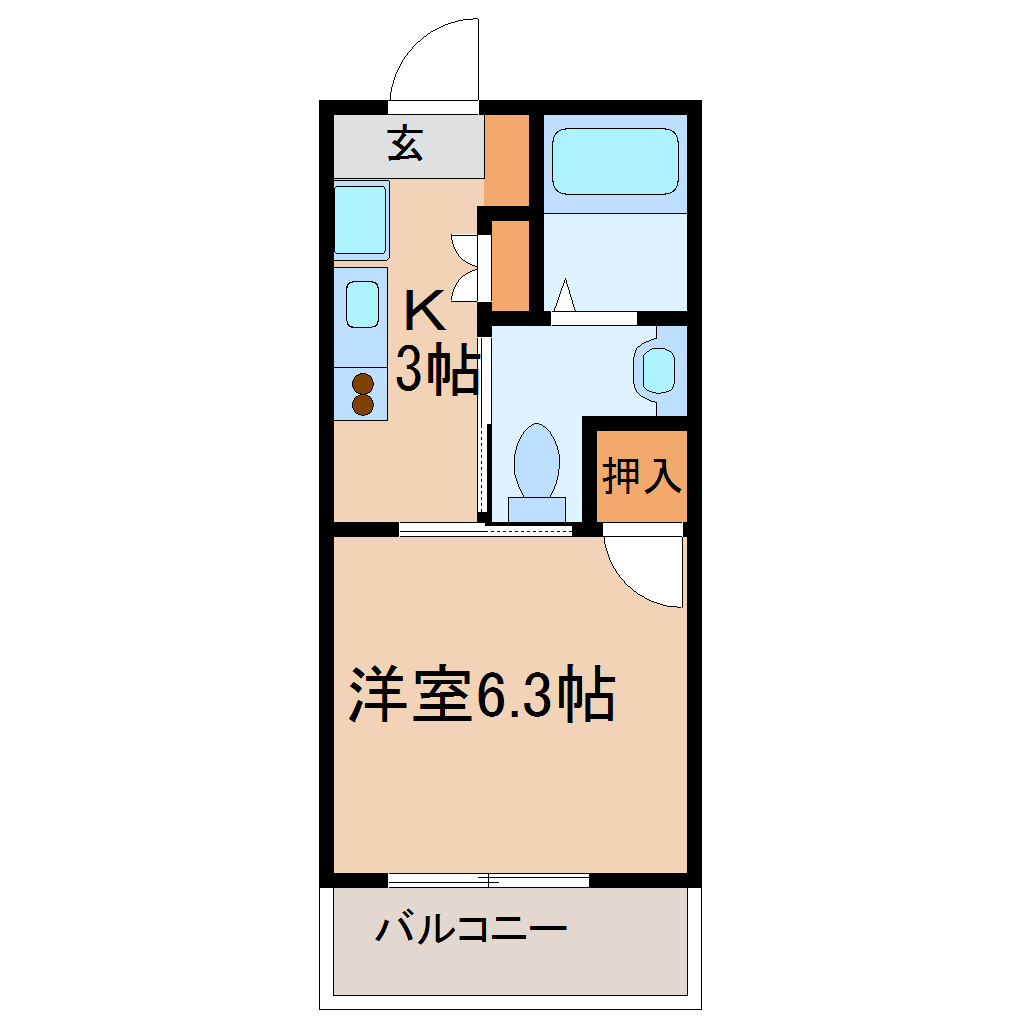 ハピネス由比ガ浜の間取り